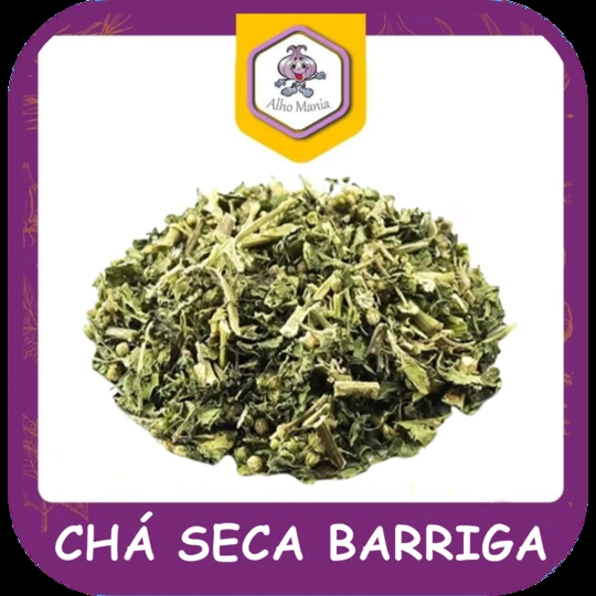 Chá seca barriga — foto do cardápio Alho Mania