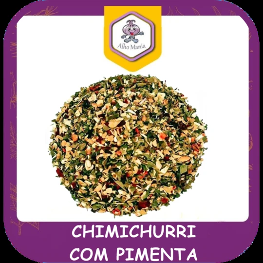 Chimichurri com pimenta — foto do cardápio Alho Mania