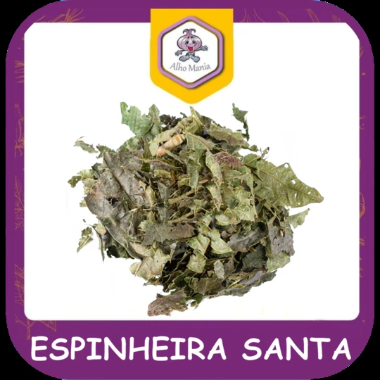 Espinheira santa — foto do cardápio Alho Mania