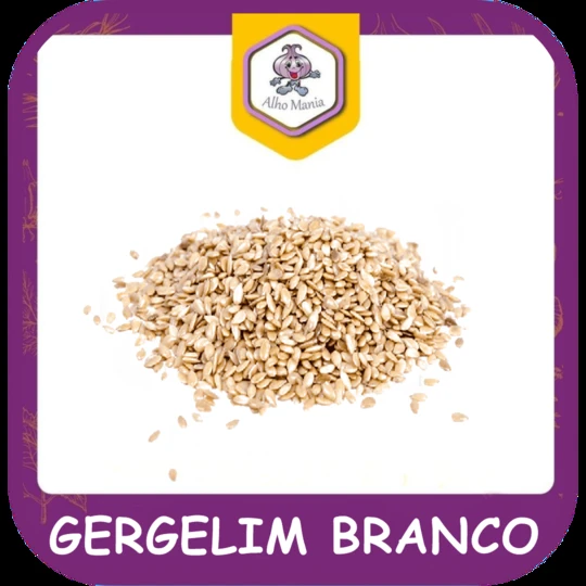 Gergelim branco — foto do cardápio Alho Mania