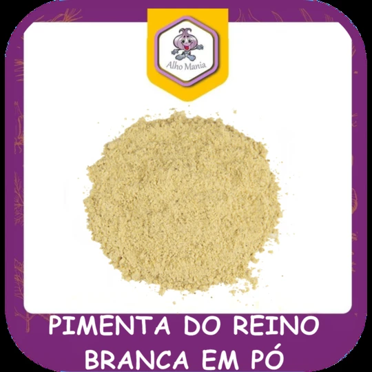 Pimenta do reino branca em pó — foto do cardápio Alho Mania