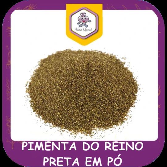 Pimenta do reino preta em pó — foto do cardápio Alho Mania