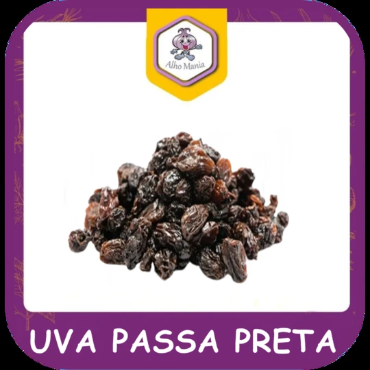Uva passa preta — foto do cardápio Alho Mania