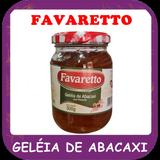 Geléia de abacaxi — foto do cardápio Alho Mania