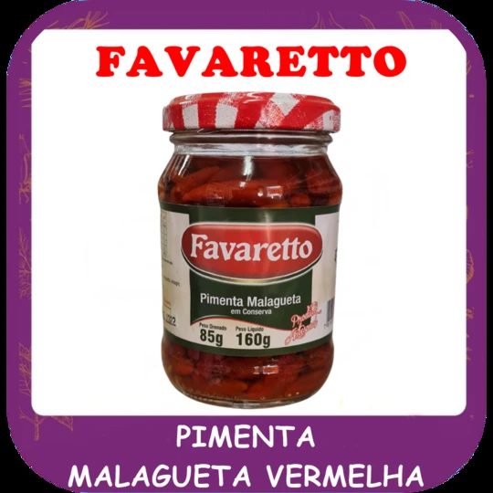 Pimenta malagueta vermelha — foto do cardápio Alho Mania