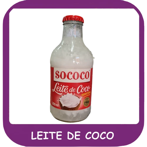 Leite de coco — foto do cardápio Alho Mania