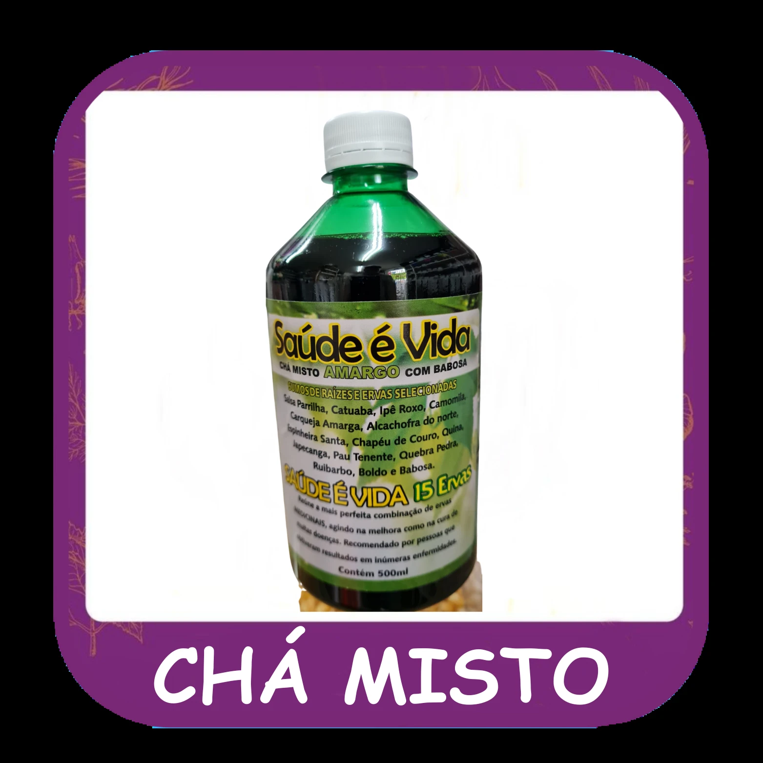 Chá misto — foto do cardápio Alho Mania