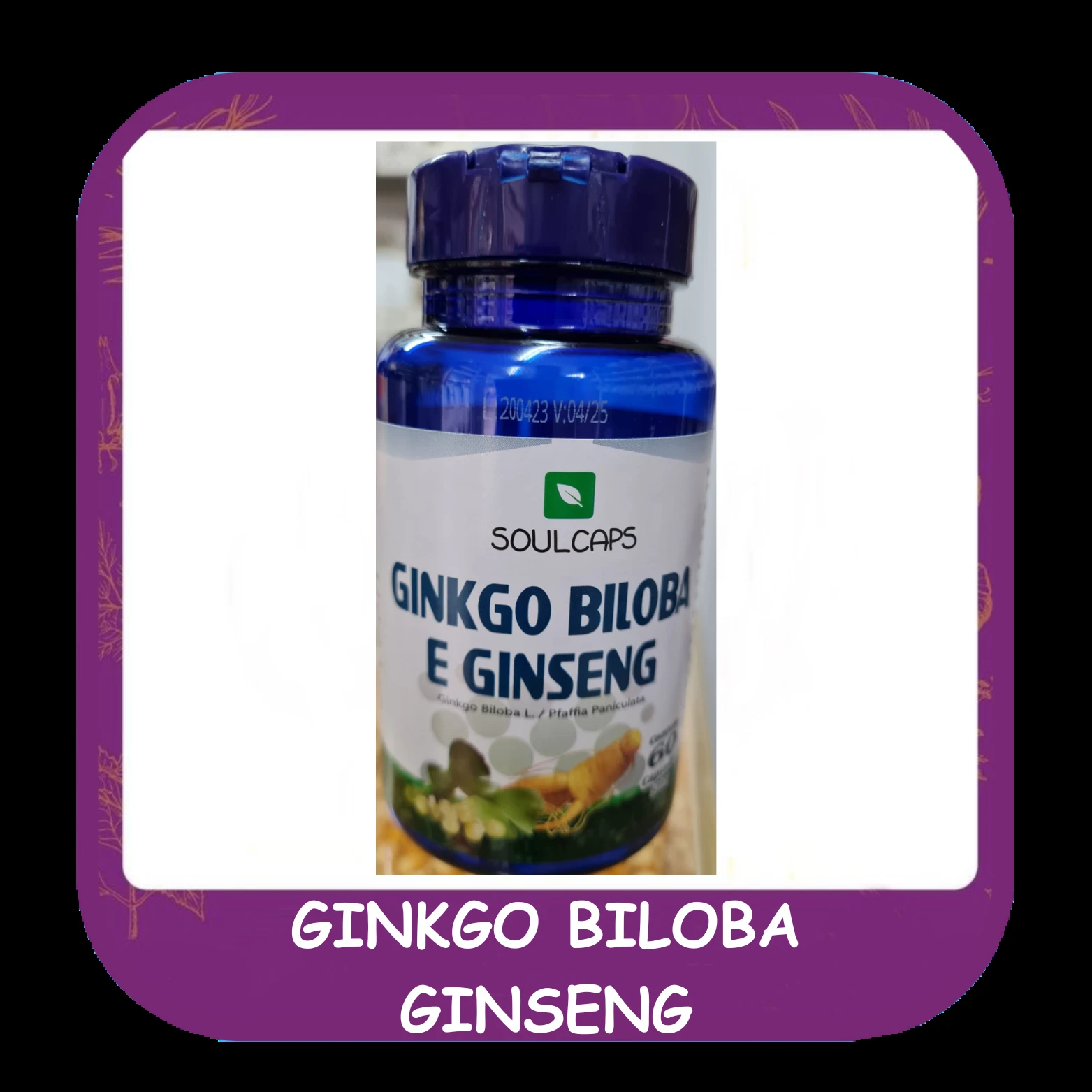 Ginkgo biloba ginseng — foto do cardápio Alho Mania